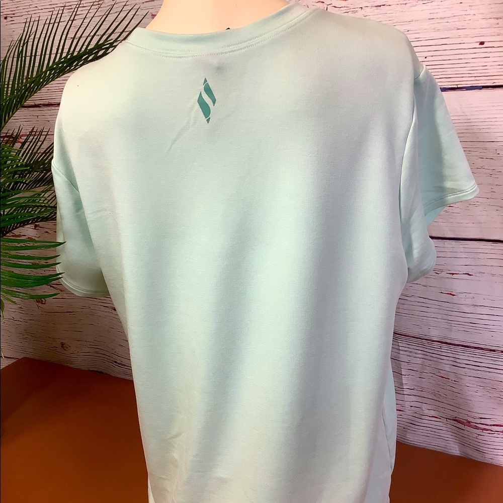 SKECHERS ACTIVE FRONT KNOT TEE TOP - MINT GREEN - Picture 6 of 10